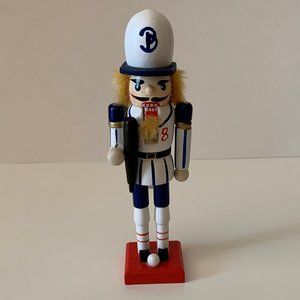 Vintage Nutcracker Baseball Player Collectible Wood Christmas Holiday Decor 6"